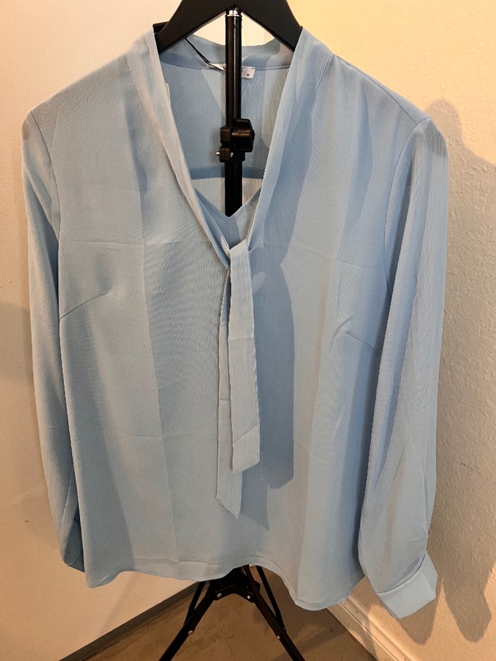 Acevog Light Blue Chiffon Blouse NWT | Size Medium